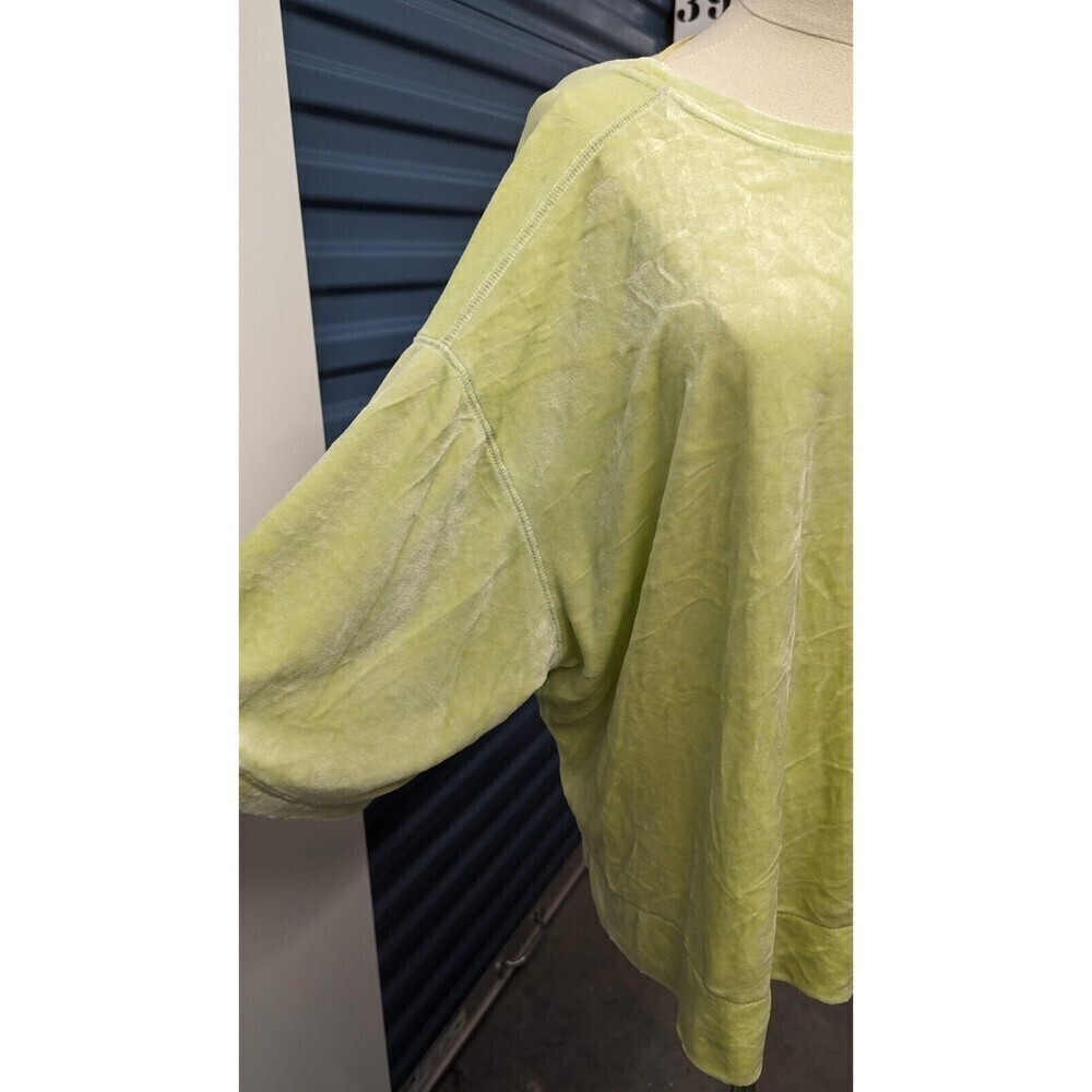 We The Free Valerie Velour Low Back Wide Sleeves Oversize Comfy‎ Top Small - Picture 4 of 11